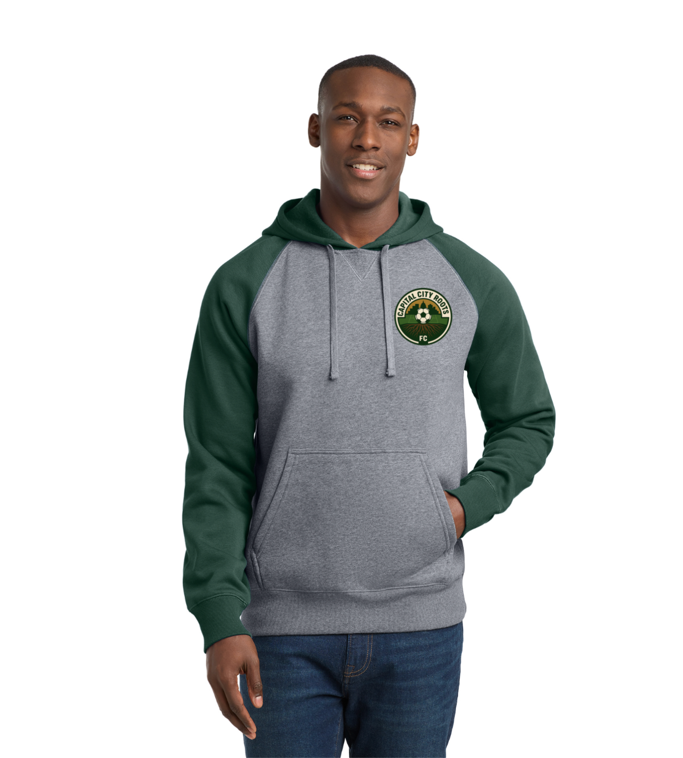 Sport-Tek® Raglan Colorblock Pullover Hooded Sweatshirt - ST267