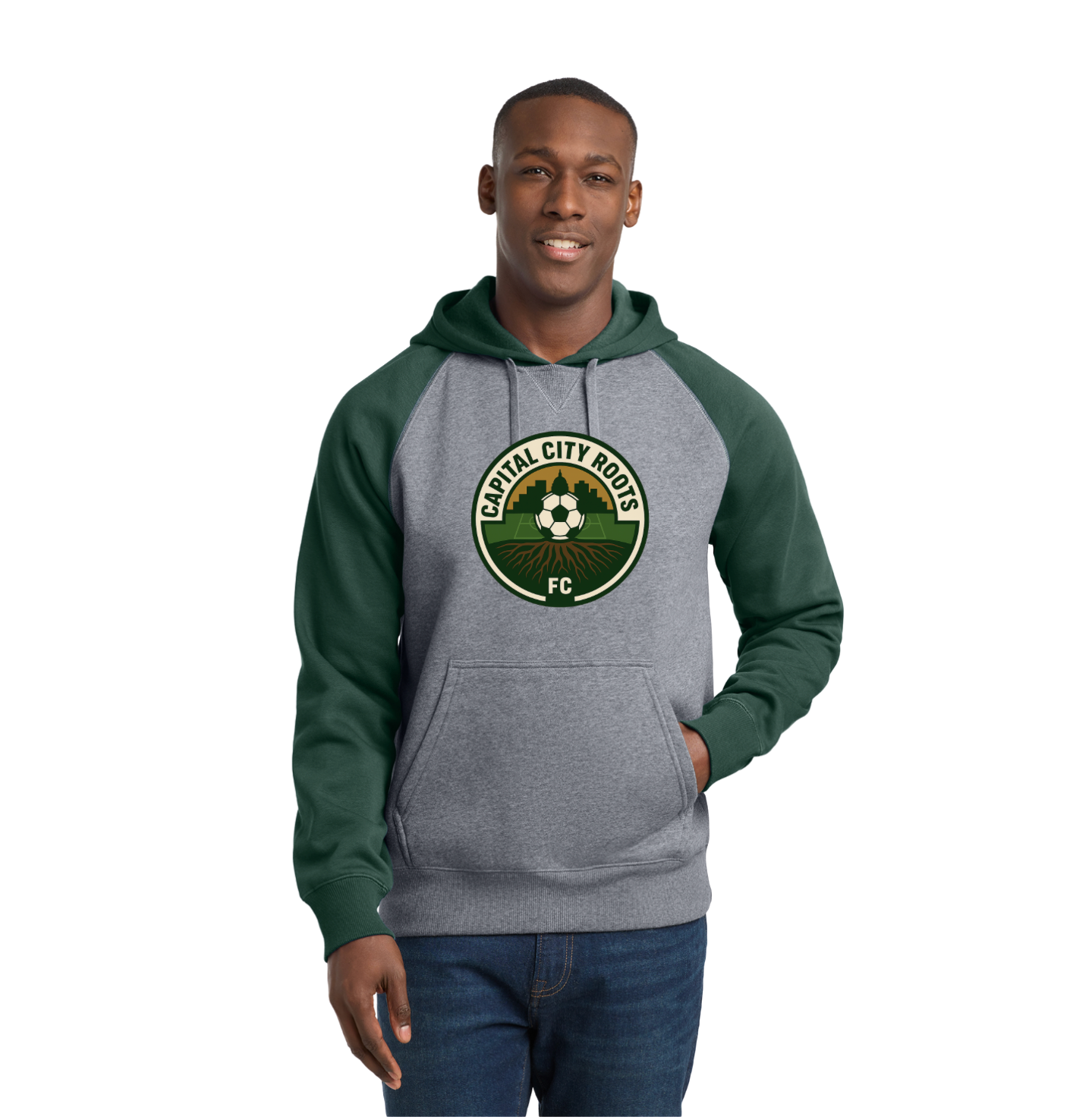 Sport-Tek® Raglan Colorblock Pullover Hooded Sweatshirt - ST267