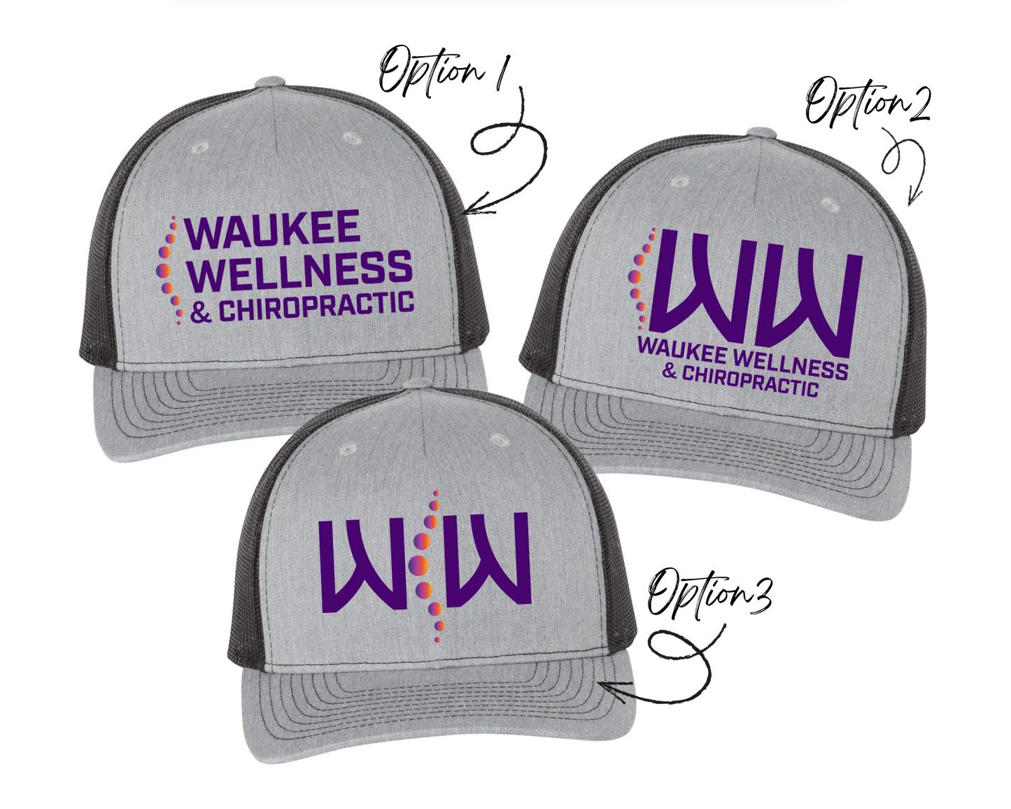 Richardson 112FP - Grey with Black Mesh