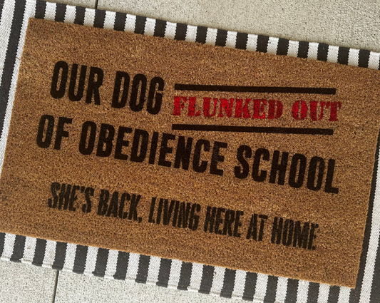 Obedience School Dog Doormat