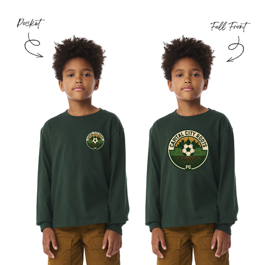 BELLA+CANVAS® Youth 6-Ounce Heavyweight Long Sleeve Tee - BC3511Y