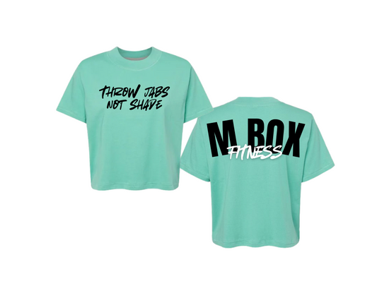 The “Throw Jabs Not Shade” Cropped Tee - 3518