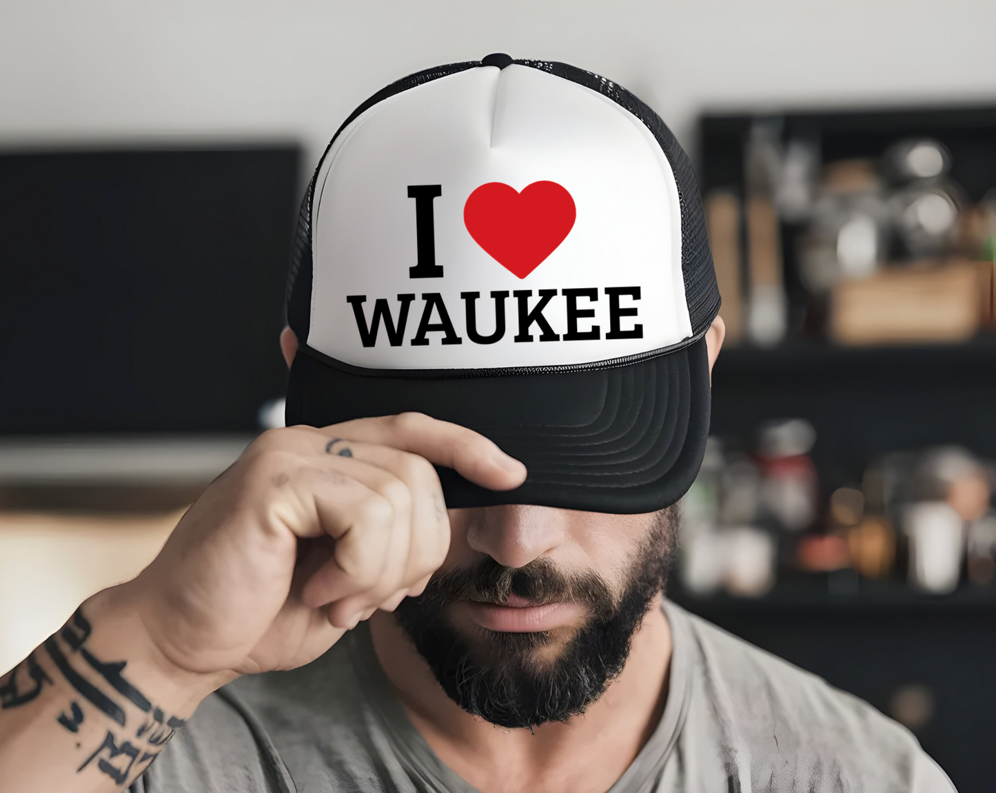 I (Heart) Waukee Trucker Hat