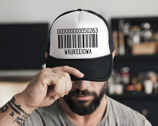 Waukee Barcode Trucker Hat