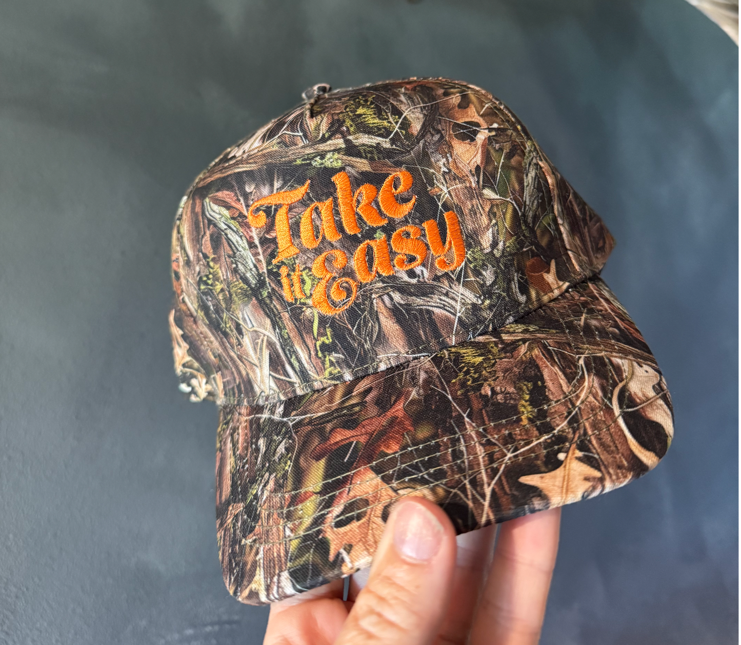 Take It Easy Camo Gramps Style Hat
