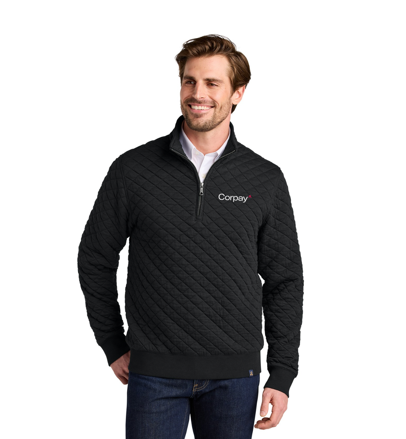 Brooks Brothers® Diamond Quilt 1/4-Zip - BB18212