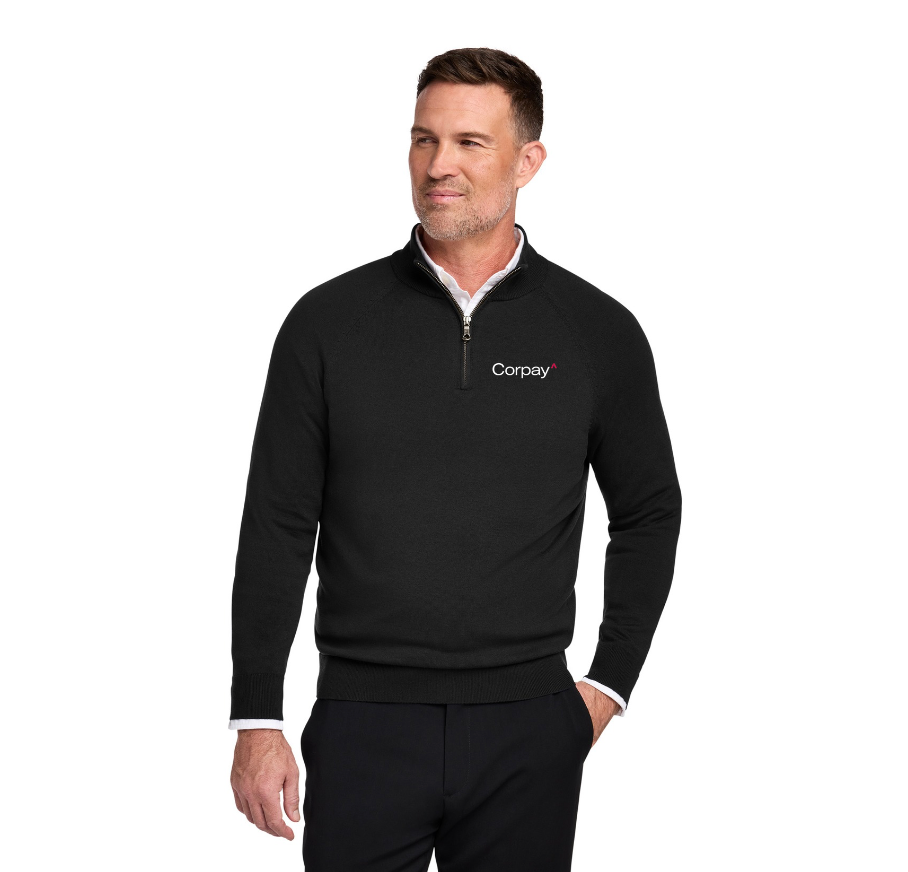 Brooks Brothers® Cotton Stretch 1/4-Zip Sweater - BB18402