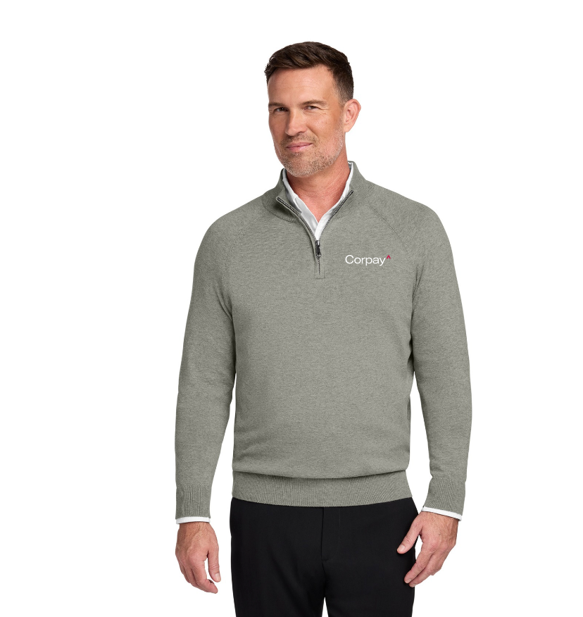 Brooks Brothers® Cotton Stretch 1/4-Zip Sweater - BB18402