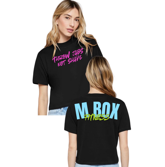 The “Throw Jabs Not Shade” Cropped Tee - 3518