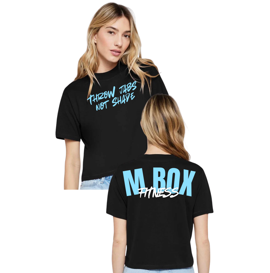 The “Throw Jabs Not Shade” Cropped Tee - 3518