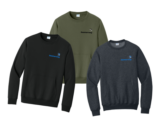 Port & Co® Core Fleece Crewneck Pocket Sweatshirt - PC78PKT