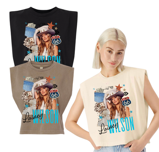 Lainey Wilson Graphic Boxy Tank