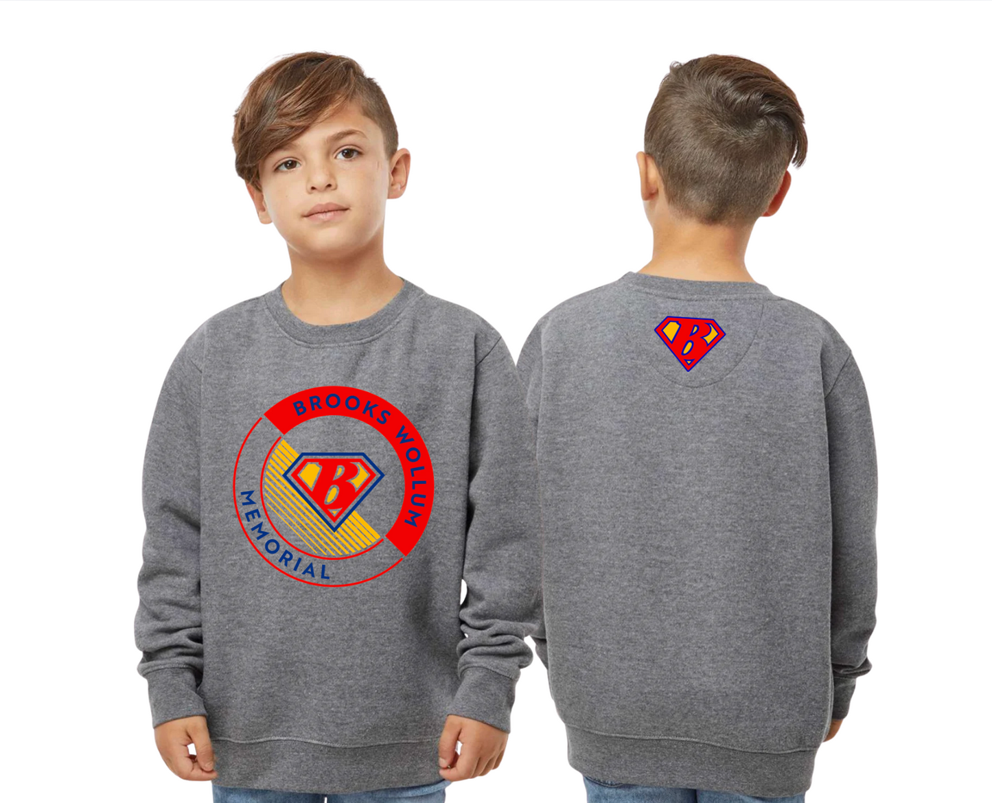 Youth Crewneck Sweatshirt - Design 2 - 2225