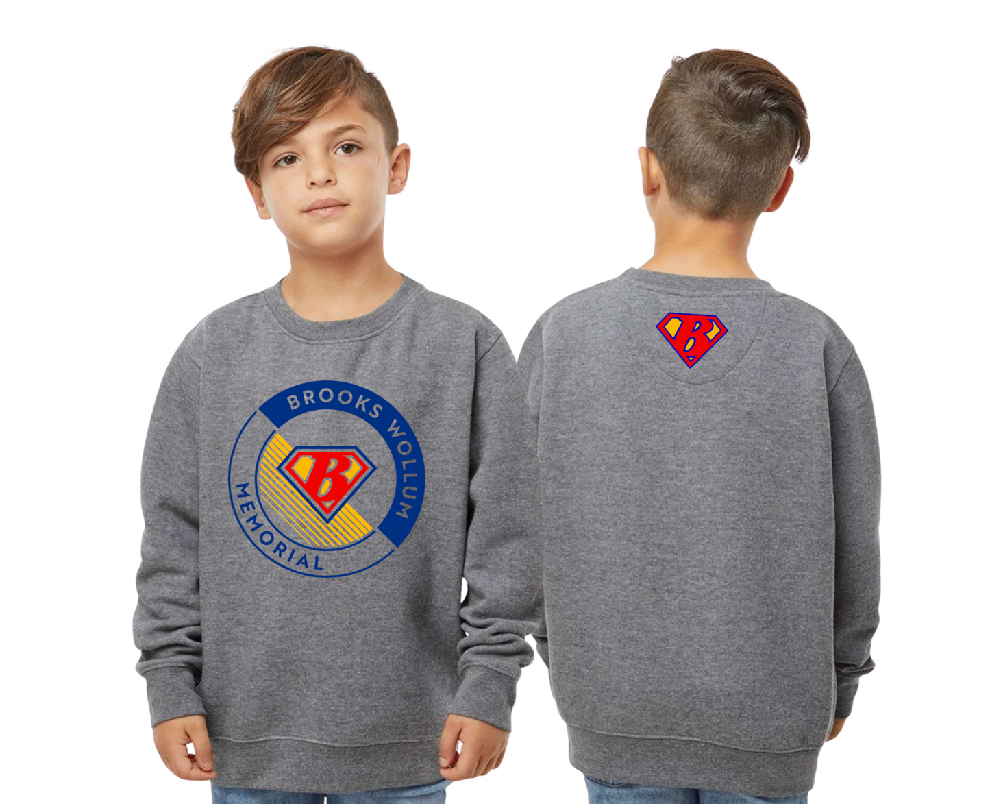 Youth Crewneck Sweatshirt - Design 2 - 2225