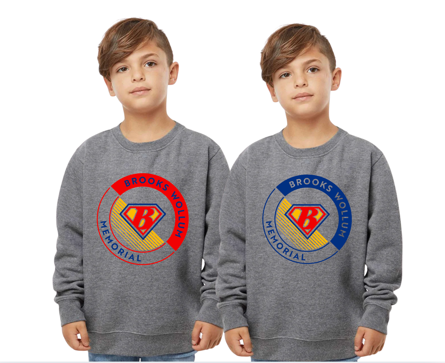 Youth Crewneck Sweatshirt - Design 3 - 2225