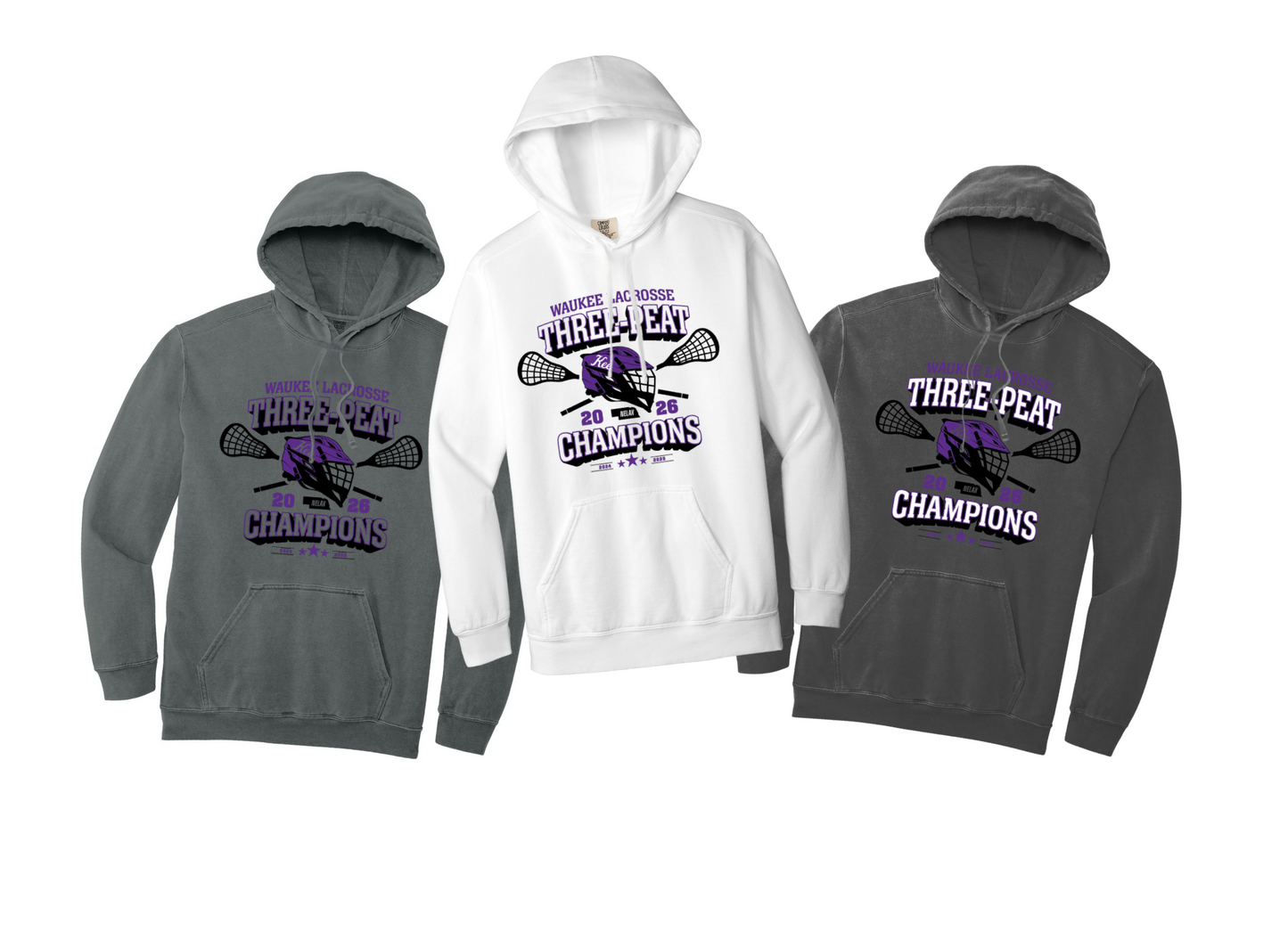 Three-Peat Champions Hoodie - 1567