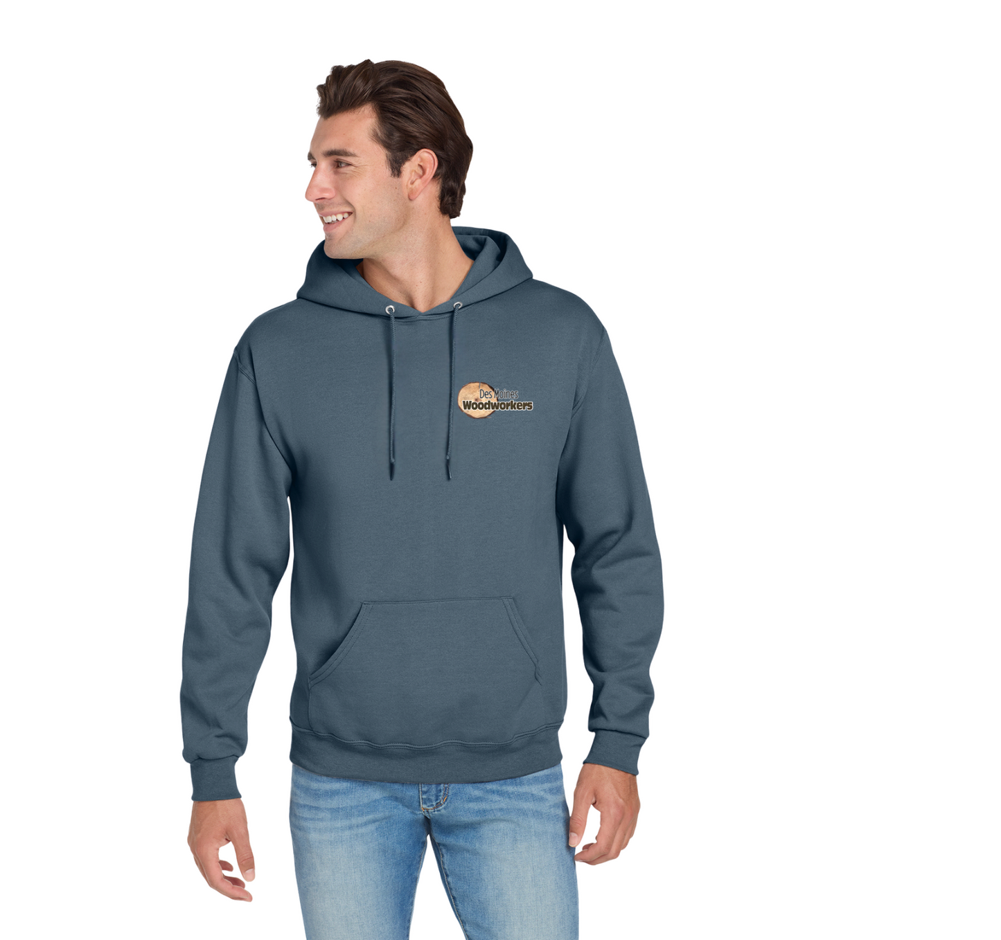 Jerzees® NuBlend® Pullover Hooded Sweatshirt - 996M - Pocket Logo