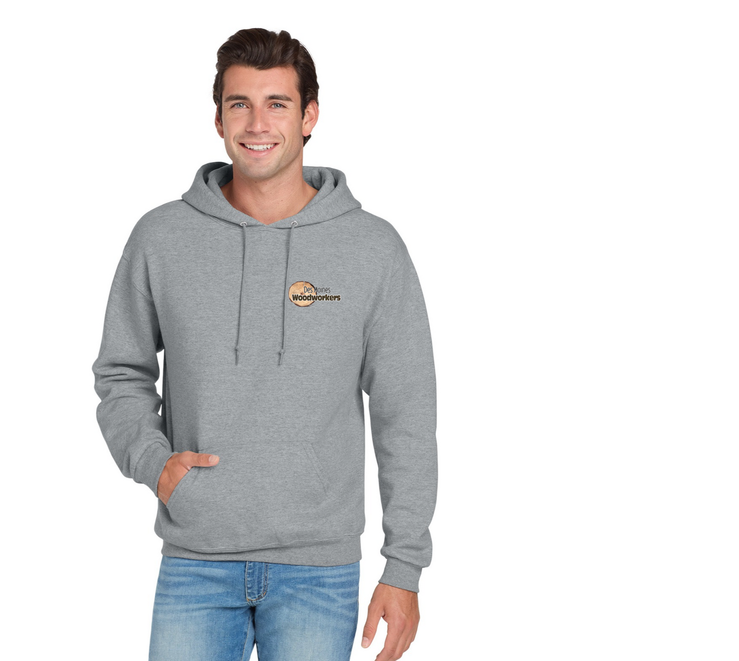Jerzees® NuBlend® Pullover Hooded Sweatshirt - 996M - Pocket Logo
