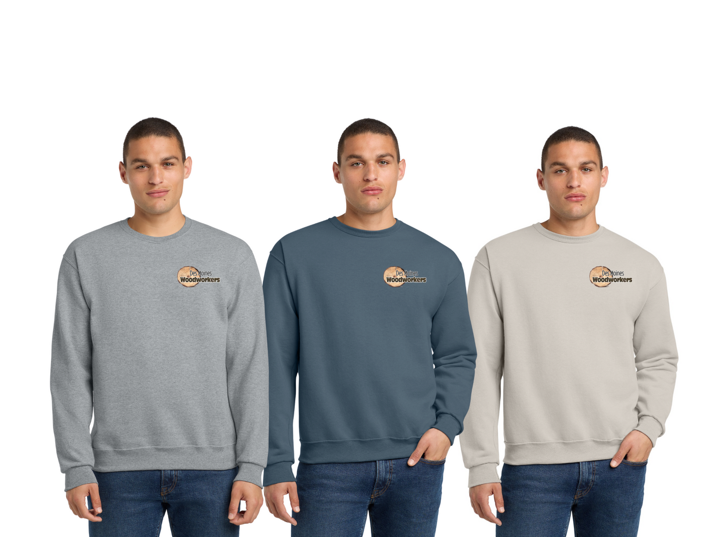 Jerzees® NuBlend® Crewneck Sweatshirt - 562M - Pocket Logo