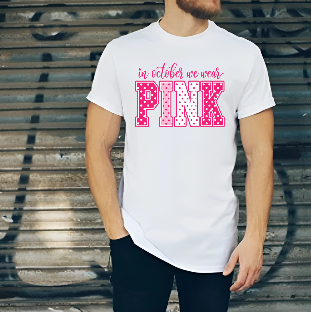 In October We Wear Pink T-Shirt