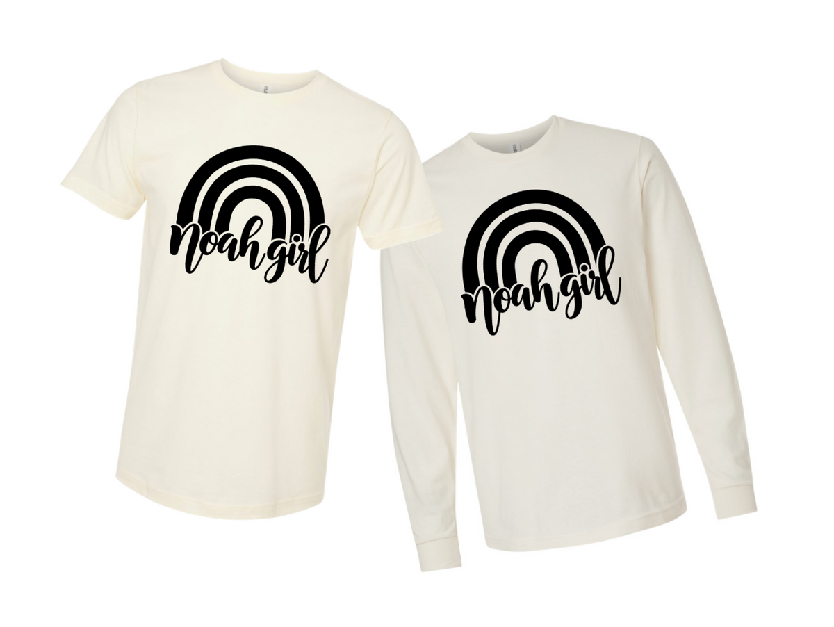 Noah Girl Original All Black Short & Long Sleeve T-Shirt