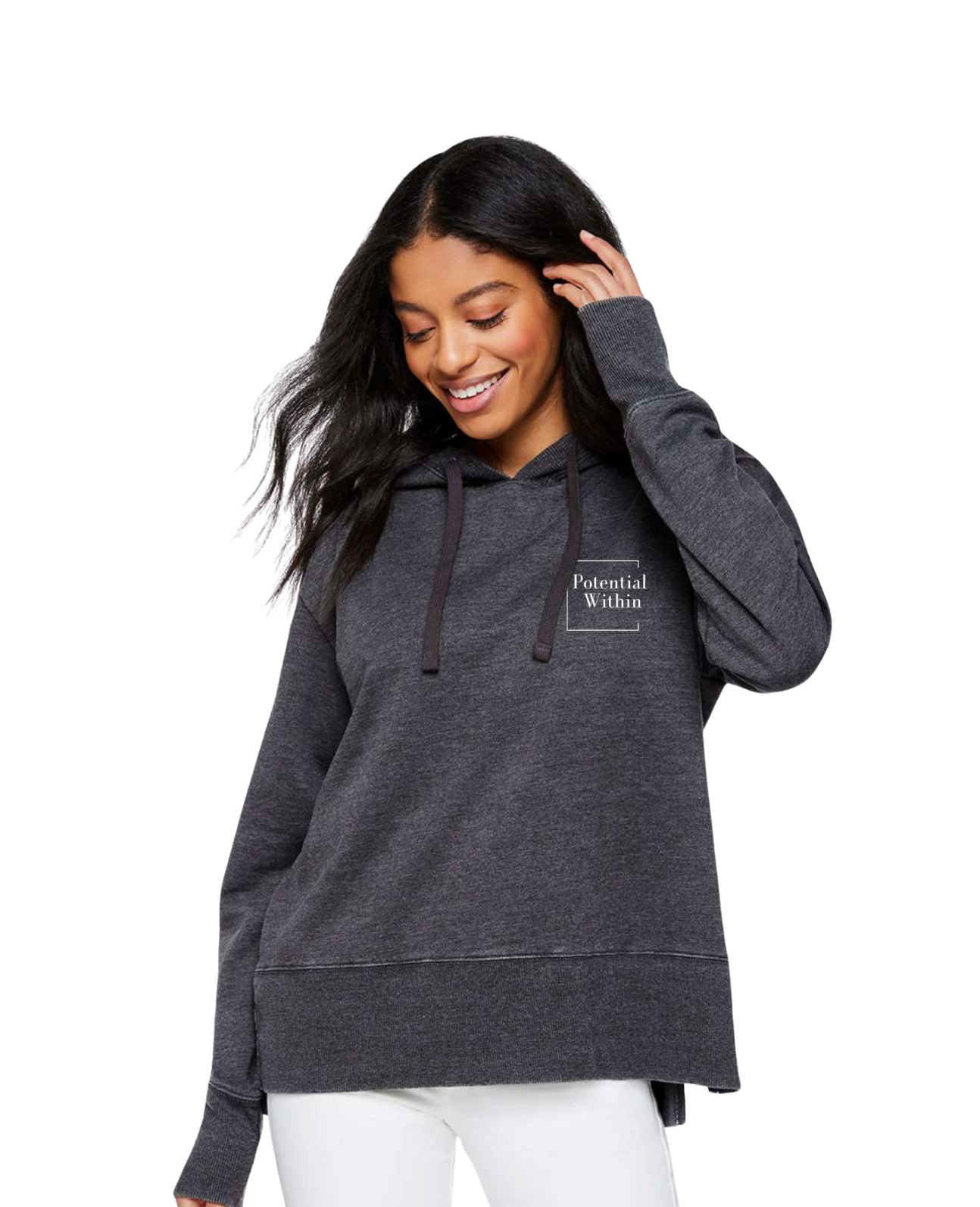 Potential Within Vintage Wash Hoodie-3536