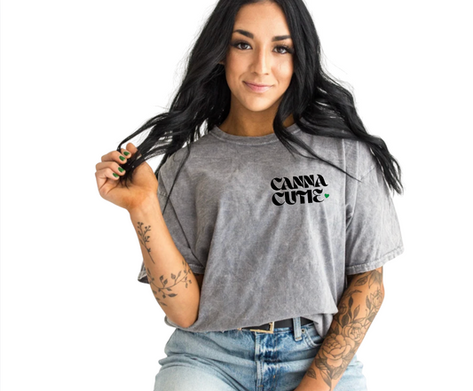 Canna Cutie Mineral Wash TShirt