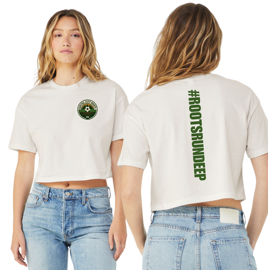 BELLA+CANVAS® Women’s Jersey Crop Tee - BC6482 - #ROOTSRUNDEEP