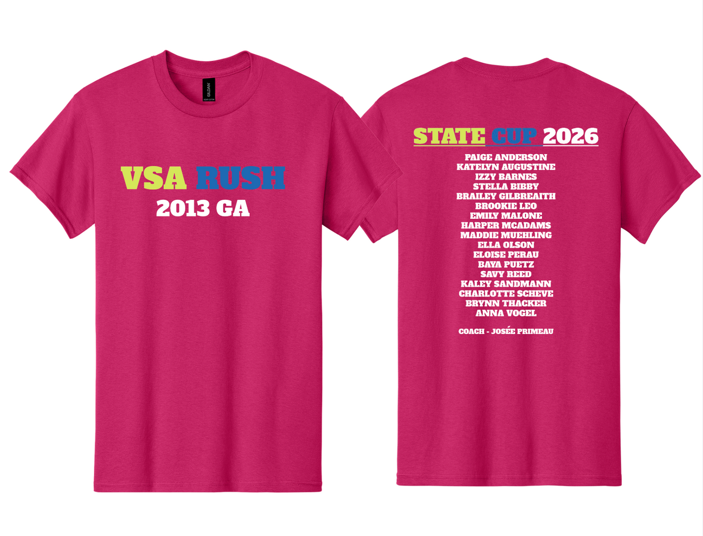 VSA Rush 2013 State Cup T-Shirt - 5000