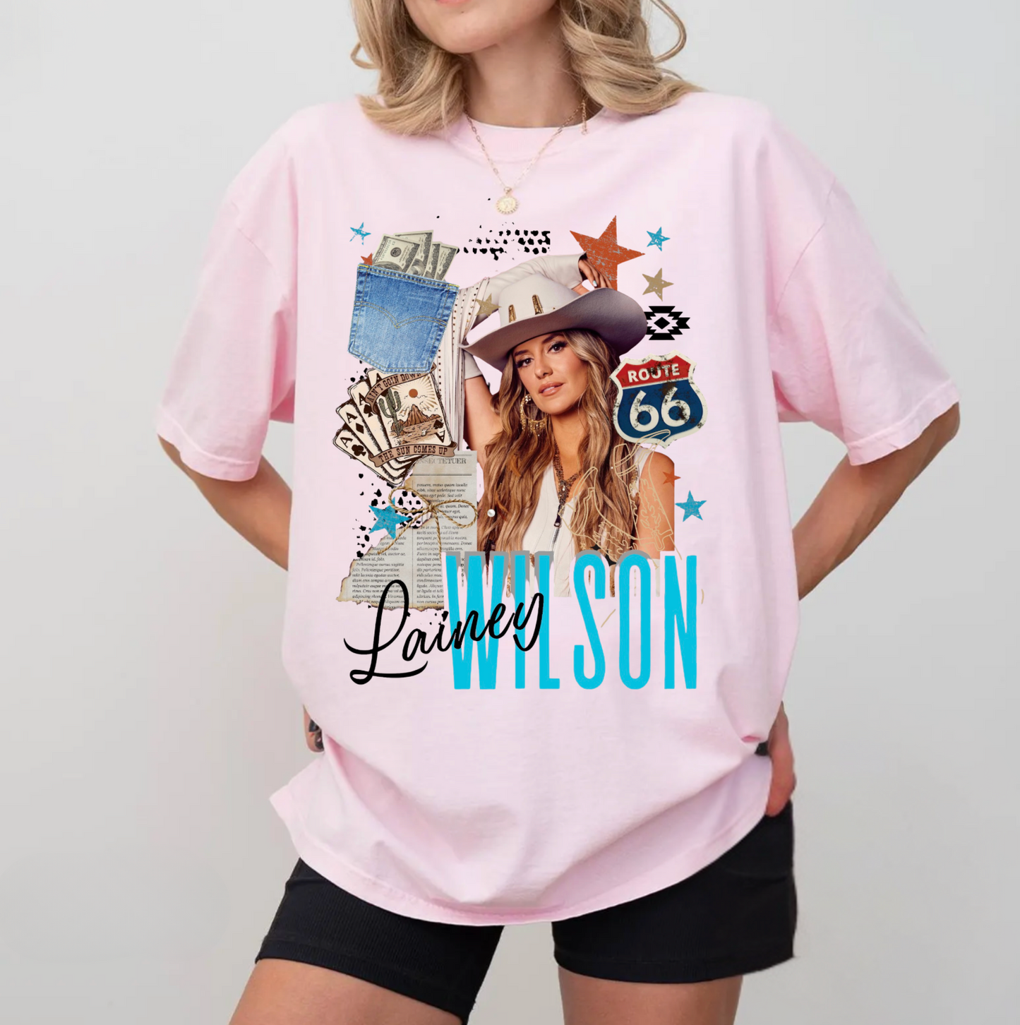 Lainey Wilson Collage Graphic TShirt