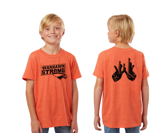 Warhawk Strong Youth Softstyle T-Shirt -202 - Heathered Orange