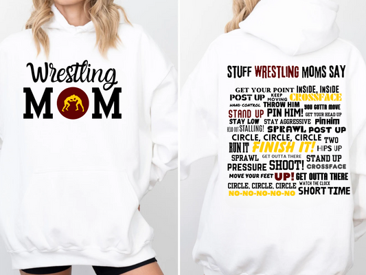 Wrestling Mom Sayings Hoodie