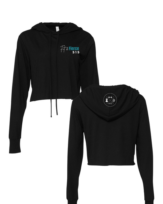 BELLA + CANVAS Women’s Triblend Crop Long Sleeve Hoodie - 8512