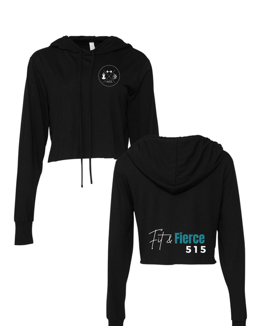 BELLA + CANVAS Women’s Triblend Crop Long Sleeve Hoodie - 8512